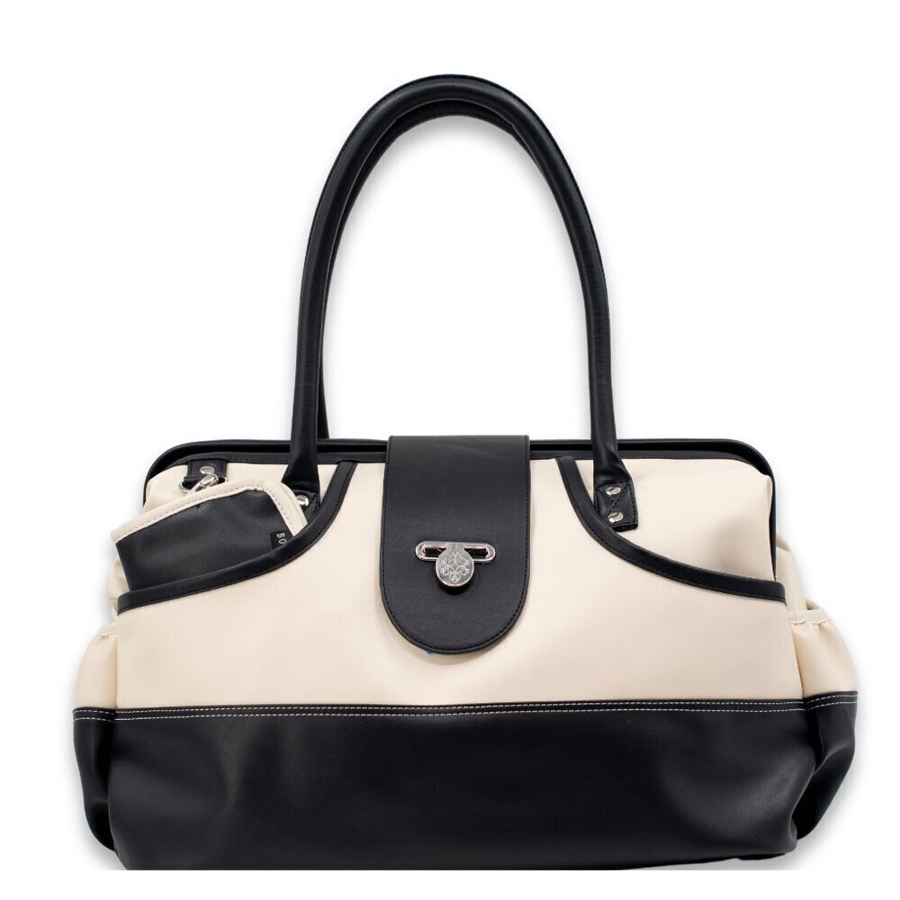 Carry on Vegan Leather Duffel with Travel Wallet, Packing Cubes, Shoe Covers
